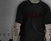 satanic shirt + tattoo