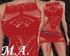 *Crochet dress/RED