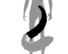 Black White Kitty Tail