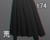R. Long Pleated Skirt