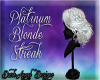 Platinum teal streak