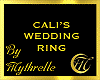 CALI'S WEDDING RING