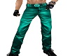 ~NLz~ Teal Leather Pants