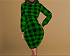 Prego Green Plaid Dress