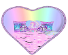 Pastel wall heartchair