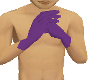 gloves purple