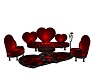 Der Heart Sofa Set