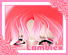 red pink | bangs
