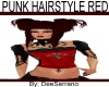 PUNK HAIRSTYLE RED