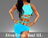 Diva Dress Teal Rl