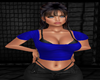 Blue Crop top