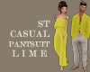 ST CASUAL PANTSUIT LIME