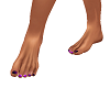 Pretty Purple Toes Feet