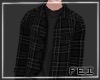 [F] Plaid Shirt Black