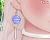 w. Lollipop Earrings Blu