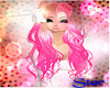 Long Blond Pnk Wavy Hair