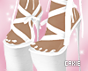 White Brat Heels