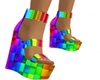 Rainbow shoes/platforms