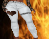 !B! White Heart Pants