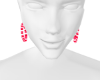 candy earrings | red