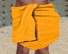 ORANGE BATH TOWEL