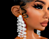 white diamond earrings