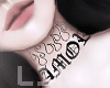 Neck Tattoo Amor