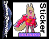 Boldness Furry Sticker