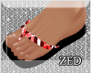 Aztec Red Sandals