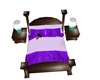 nice purple cozy bed