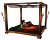Copper bamboo bed