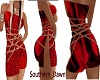 Red Velvette Dress