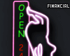 24 Hours Open Neon