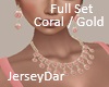 Jewelry Full Set Coral