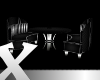 X. Black & Silver Table
