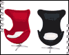 BLACK & RED LOVE CHAIRS 