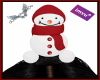 Snowman on Head Red