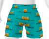 PB| KID TURQ POOH SHORTS