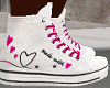 PINK HEART GYM SHOES