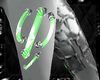 green cyborg leg tubes