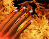 *Z*Dainty Fire manicure