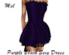Purple Black Sexy Dress