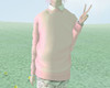 xlvl1ux Pink Sweater M