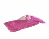 Pink floor mat