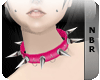 N|Spiked Collar| pink