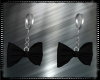 Black Bow Earrings