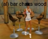 (al) wooden bar chairs