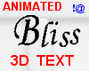 !@ Animated 3d text