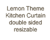 Lemon Theme Curtain