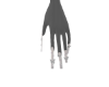 E| White Charm Nails